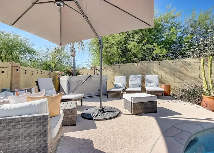Сasa de vacaciones Kiva Cove Pool & Sun Loungers On The Patio *